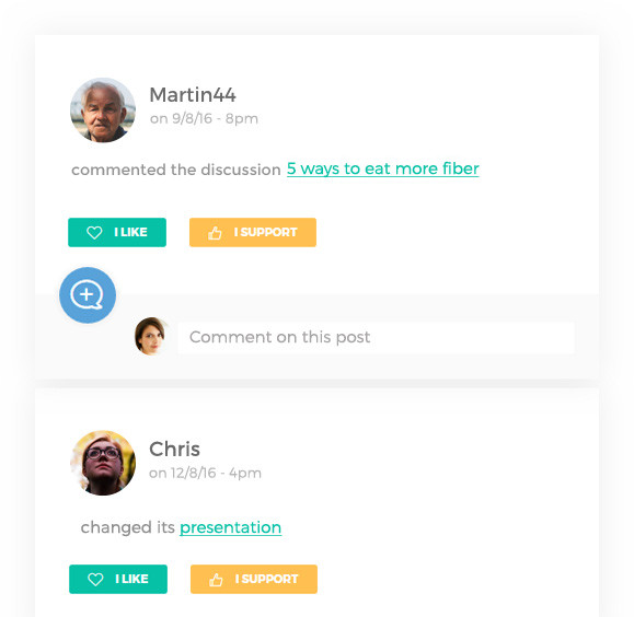 Like a social network